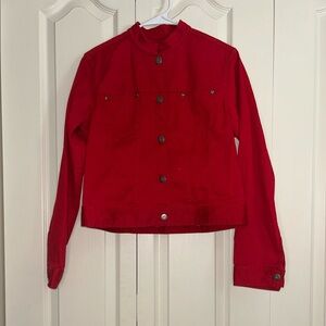 Red Button-Up Jacket
